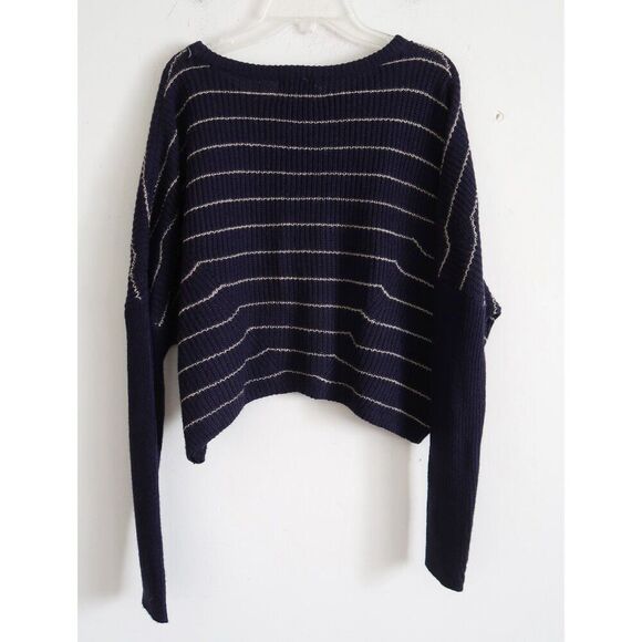 Urban Outfitters Navy Blue Striped Sweater - Size XS - Picture 4 of 8